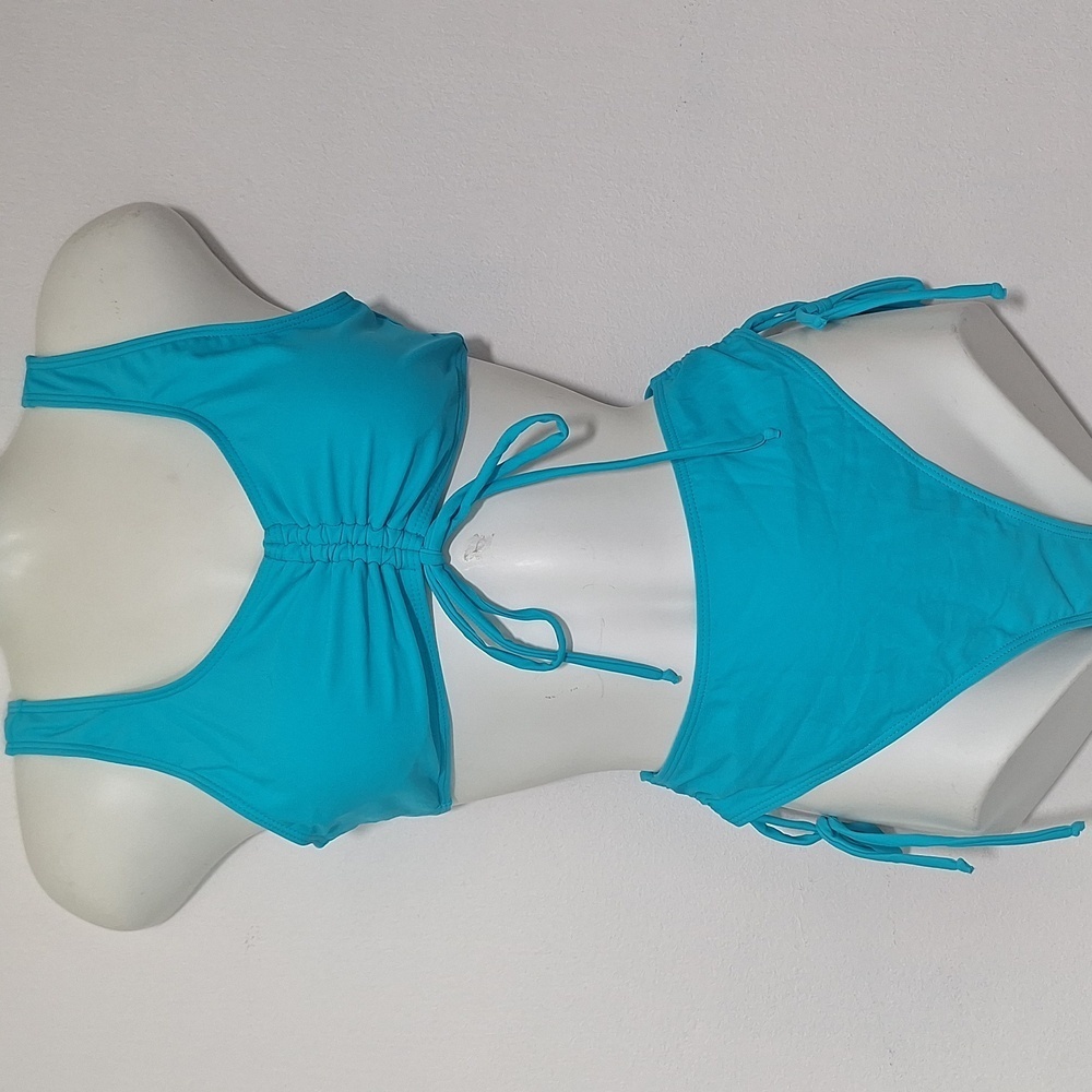 Tashehe Turquoise Tank Bikini Set Swim